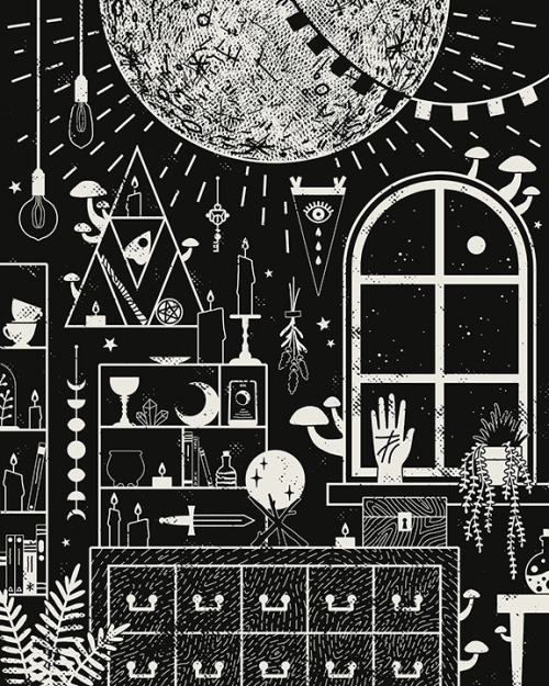 lordofmasks:Moon Altar | Camille ChewAvailable on Society6.