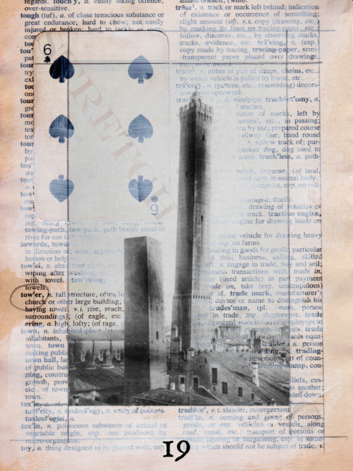 stretchtarot:  19. TowerInstitution, confinement, hierarchy, solitariness   I missed number 18 becau