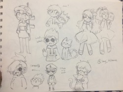 long-melonne:  I’m back to school… Again, so yeah This is my doodles in a week for sure  Have part 1 of themm doodles - Please don’t take, trace, edit, reupload without my permission, thank you-