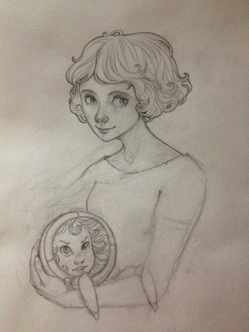 Work in progress of a couple of characters from my NaNo novel, Runaround. Introducing - Girl and Scw
