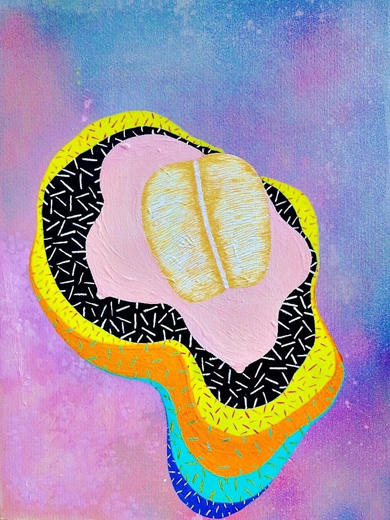 sonjabarbaric:  testing shapes, colors and patterns that kind of remind me of bubble