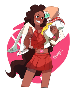 momiichilove:    Highschool AU with peonnie   앗 손 개크다  oh yea~ &lt; |D’‘‘