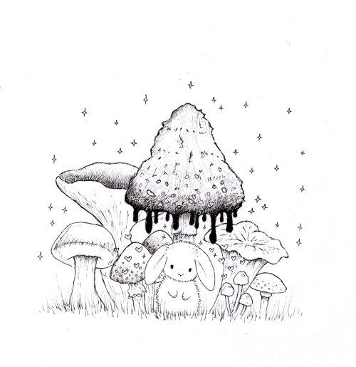 intergalactic-romantic:‘Enchanted Mushroom Bunny’ now available here! 