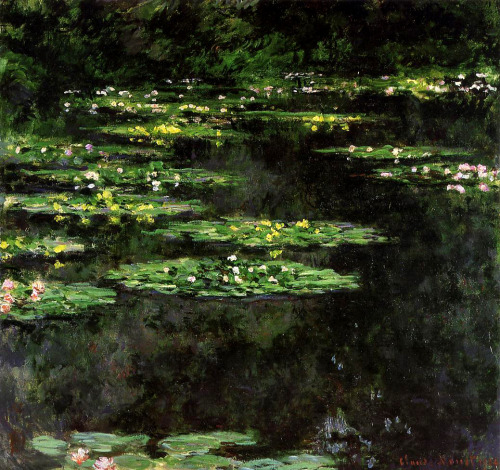 dappledwithshadow:Water-LiliesClaude Oscar Monet1904Musée d'art moderne André Malraux 