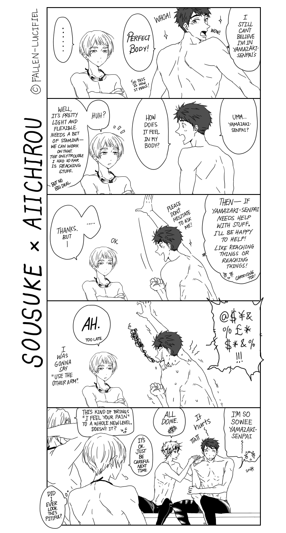 fallen-lucifiel:Rarepair Week Day 5: Personality/Character Swap [ freerarepairs ]Pairing/s: