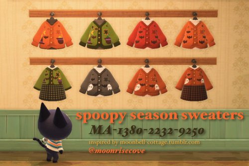 halloween themed sweater collection