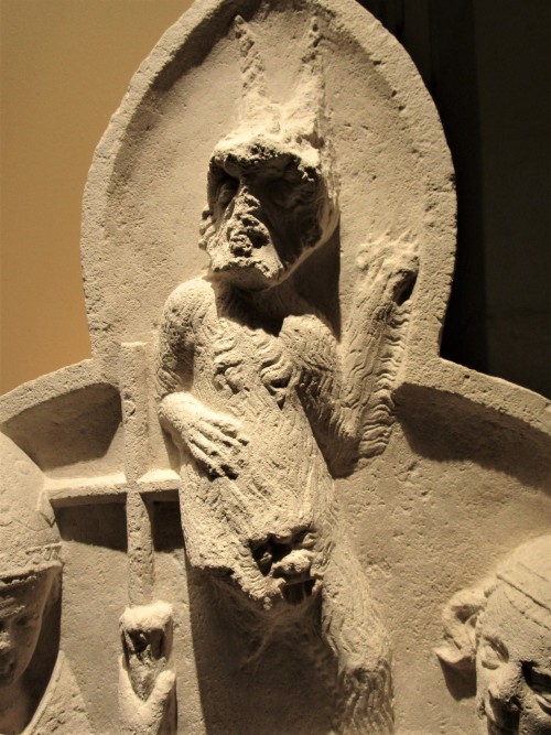 Saint Remi Exorcising a Young Girl, limestone, early 14th century Musée Saint-Remi, ReimsThe story b