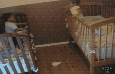 topfunnystuff:  4gifs:  Siblings wont be kept apart. [vid]  how strong is that toddler, like wow  Do not sleep, them lil kids strong as hell. Ever hold down a three-year-old girl who’s about to get blood drawn and is terrified of needles? Takes