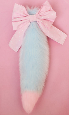 kittensplaypenshop:  Cotton Candy Fox tail