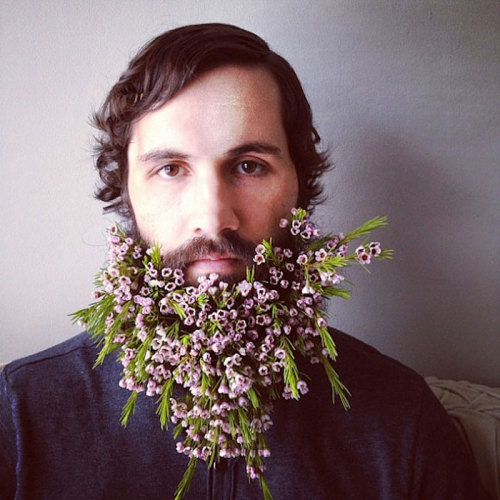 tastefullyoffensive:  Men With Fabulous Flower Beards [boredpanda]Previously: Guys With Fancy Female Hairstyles