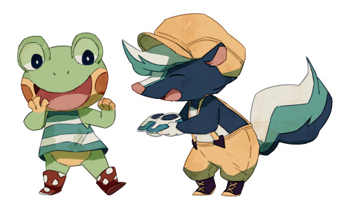 bluekomadori:   Here you go! I had to check my ac to remind myself how my villager looked like and this is how I found him. (I kind of got into ac mood and drew Isabelle and my fav villagers Henry and Kicks too) 