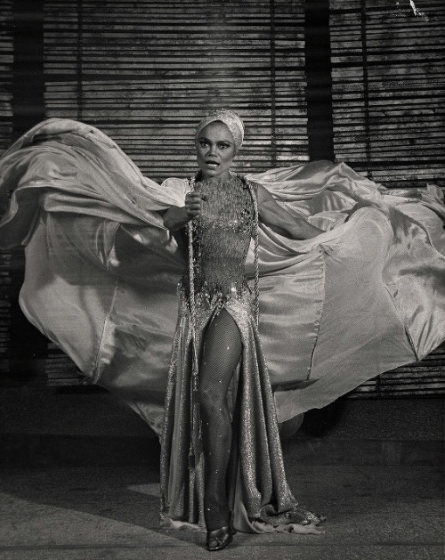 milkandheavysugar:Eartha Kitt onstage during the Broadway production of "Timbuktu!“, a musical 