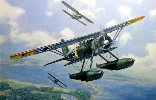 1941 07 Baltic, Heinkel 114  1./SAGr.145 - BAT project models