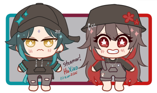 streamer #huxiao plushie designs. kinda want to make them for myself but samples are expensive