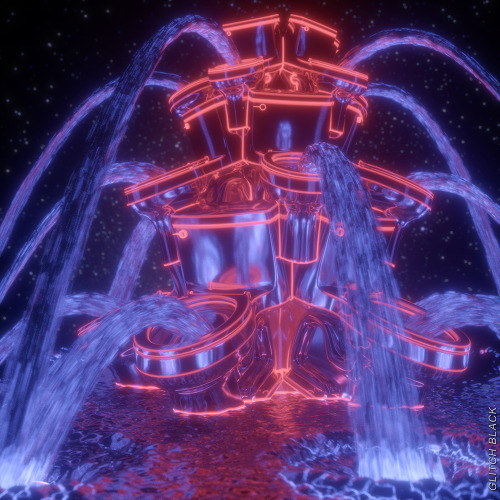 Synthwave Toilet Fountain / Glitch BlackIG: @glitch_black