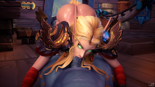 valkyrienart: “When A Milf Archmage Blood Elf Gets Trolled, Dicked And Creamed In The Captain&