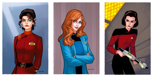 needsmorestartrek: ticktoast: The ladies of Star Trek by DennisBudd i can’t get over how lovel