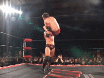cherokeemilkshake:  bewarethehounds:  Seth breaking stuff with Daniel’s back. (DoubleDoubleE,