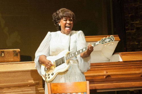 Actress Kecia Lewis played Sister Rosetta Tharpe in the 2016 Off-Broadway play Marie and Rosetta. Th