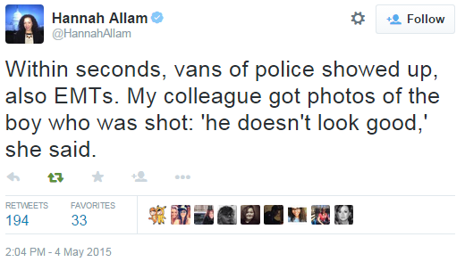 A Fox News reporter saw the Baltimore police shoot a man in the back, police pepper