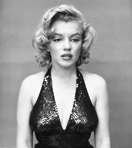 thecinamonroe:  Marilyn Monroe photographed by Richard Avedon in New York, on May 6, 1957.  “For hours she danced and sang and flirted and did this thing that’s—she Marilyn Monroe. And then there was the inevitable drop. And when the night was over