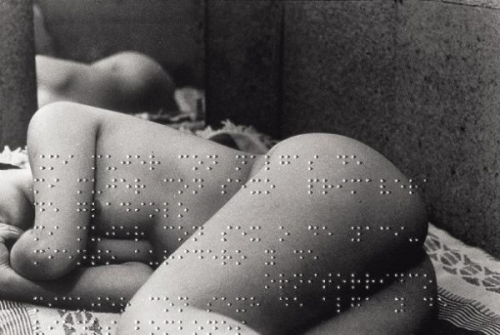 my-secret-eye:Leon Ferrari, Union Libre ( A Poem by André Breton embossed in Braille on a Pho