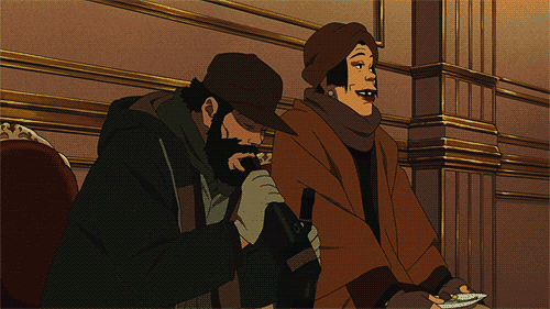 aradiiaa:  drearycheery:   Tokyo Godfathers. This my friends, is a masterpiece of a movie. Three homeless people, A runaway teen, a alcoholic father, and an ageing trans woman, are wandering the streets on Christmas eve, when they find a baby abandoned