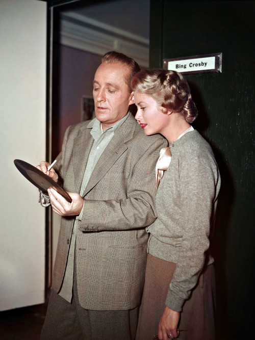 20th-century-man:Bing Crosby, Grace Kelly / during production of George Seaton’s The Country Girl (1