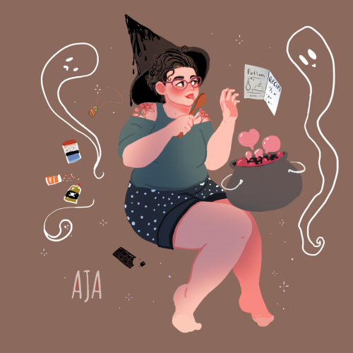 Witchsona commissions made by @debbie-sketch for our Patreon :www.patreon.com/witchystuff