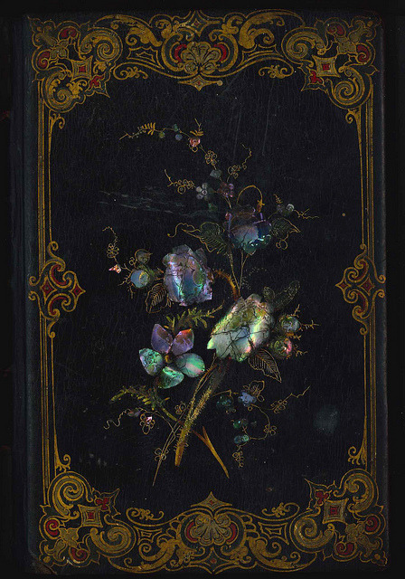 heaveninawildflower:Floral Book cover. Library Company Conservation Dept.http://www.flickr.com/photo