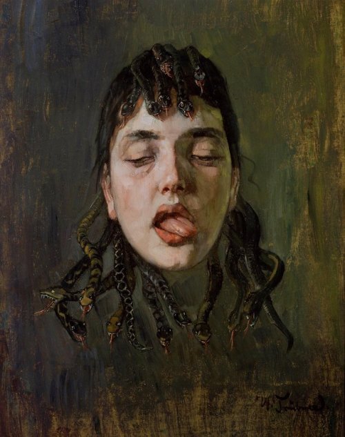 theartsyproject: Wilhelm Trubner, The Gorgon, 1891.