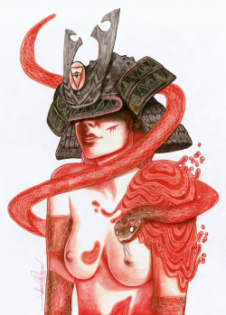 ksadgksgjkagdj:  Samurai Girl by javier pacheco