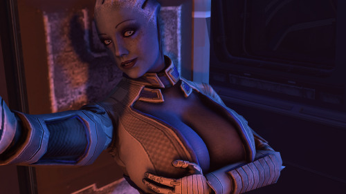 ltr300:  “For Shepards birthday some of the girls gave him some sexy photos and Liara couldn’t get Sam to do it so she got one of her while asleep.” A clean and dirty version for each except the sam one.