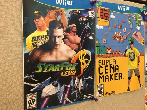 jaredrea:Each week I create a new John Cena x Nintendo game for my cubicle wall because I’ve lost all control of my life.