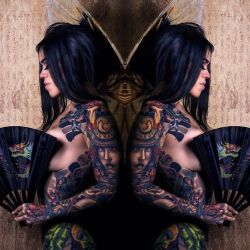 ilikehorimono:This generation x #geisha 📷 @mikemilesm3 💉 @wesbrownart featured in the new issue of @frame_magazine #fbf #tattooedmuse by simplyxexotic https://www.instagram.com/p/BDrwmcvMc37/