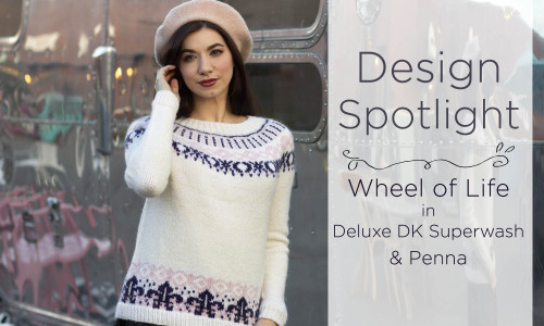 Designer Aubrey Busek takes us through the design process of her fantastic Fair Isle pullover, Wheel