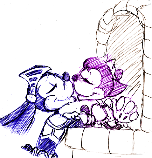 Oswald Bunny and Ortensia Cat being absolutely adorable~&lt;3 
