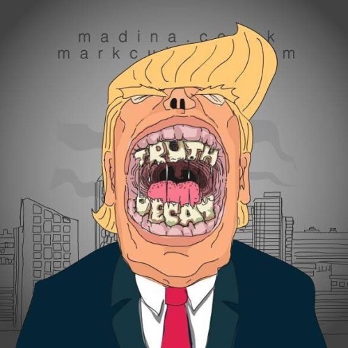 Truth Decay! . . . . . #donaldtrump #trump #potus #protest #trump #trumpmemes #illustration #publice