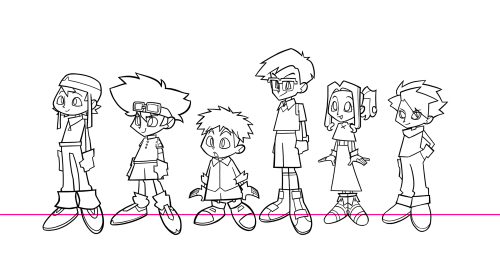 The Digidestined !!!!! Process Under The Cut :3