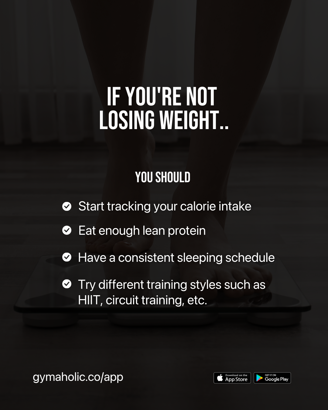 If You’re Not Losing Weight