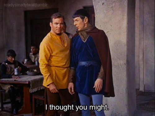 readysteadytrek: How Jim reacts to someone pushing Spock.