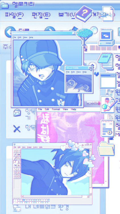 Pastel blue webcore Shuichi Saihara wallpapers for... - Tumbex
