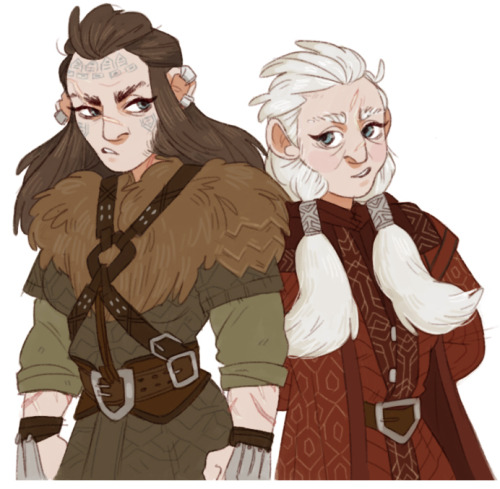 pinkmilkbutt:fem! dwalin and balin