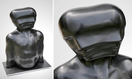 itscolossal:Emil Alzamora’s Distorted Human Figures Appear to Melt, Morph, and Defy Gravity 