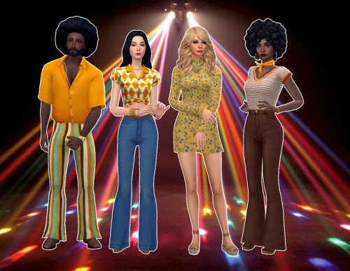 emmastillsims:Decades Lookbook: The 1970’sNext up in my 20th Century Decades series is the 1970’s. P