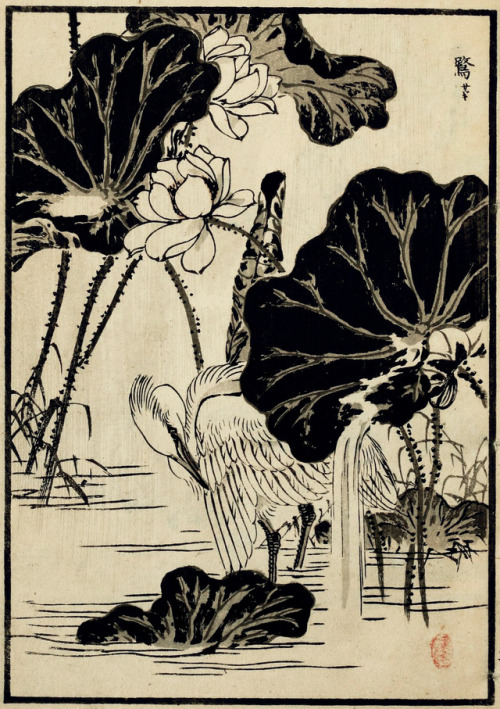 Kōno Bairei (1844-1895), “Bairei hyakucho gafu”, Vol. 1, 1881Source