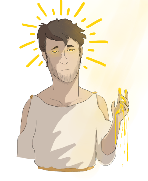 get my tablet and the first thing i draw is midas gavin