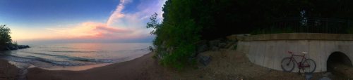darksideoftheshroom:  my sister took this amazing shot after riding her bike to the beach at sunrise [click to zoom]