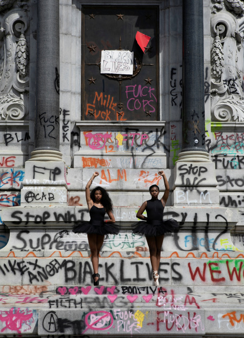 Julia RendlemanMonumental Change (story), 2020. Kennedy George, and Ava Holloway, 14 y/o ballerinas,