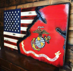 kyleecarrigan:  mossyoakmaster:  I’ll do one of these one day, maybe I’ll have @kyleecarrigan  make me one   … I always told myself after I painted bryans that I would never do another one cause painting the marines flag was a bitch and it sat around